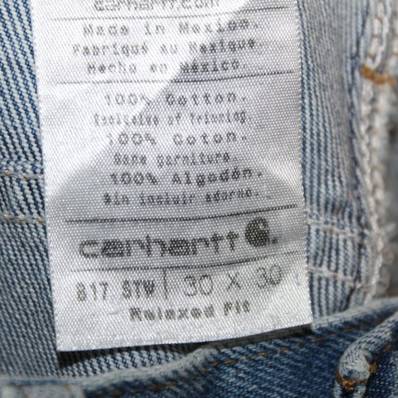 Carhartt Relaxed Fit Tapered Leg Jean Denim HW8978 - Picture 6 of 9